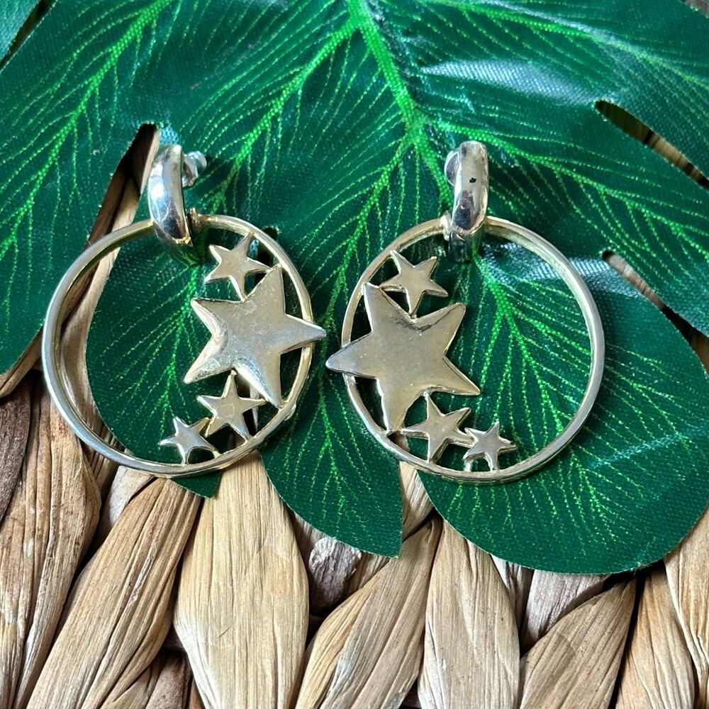 BOGO FREE Vintage star hoop earrings